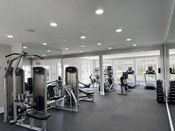 Fitness studio with cardio machines